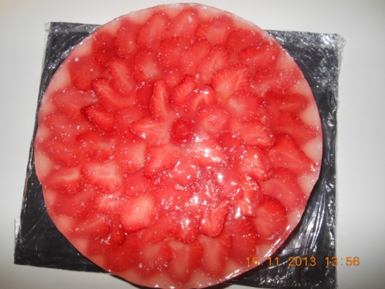 Чизкейк с клубникой!