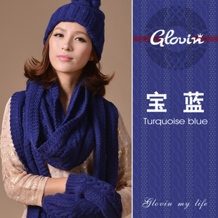 Комплект шапочка+шарф+варежки!