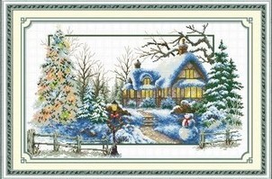 Времена года - домики