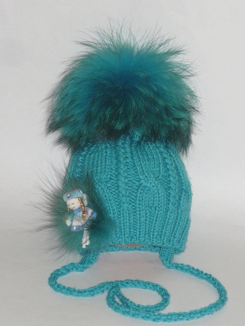 Помогите связать зимнюю шапку