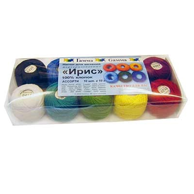 Не могу найти чисто черные и белые нитки Ирис Гамма в Москве