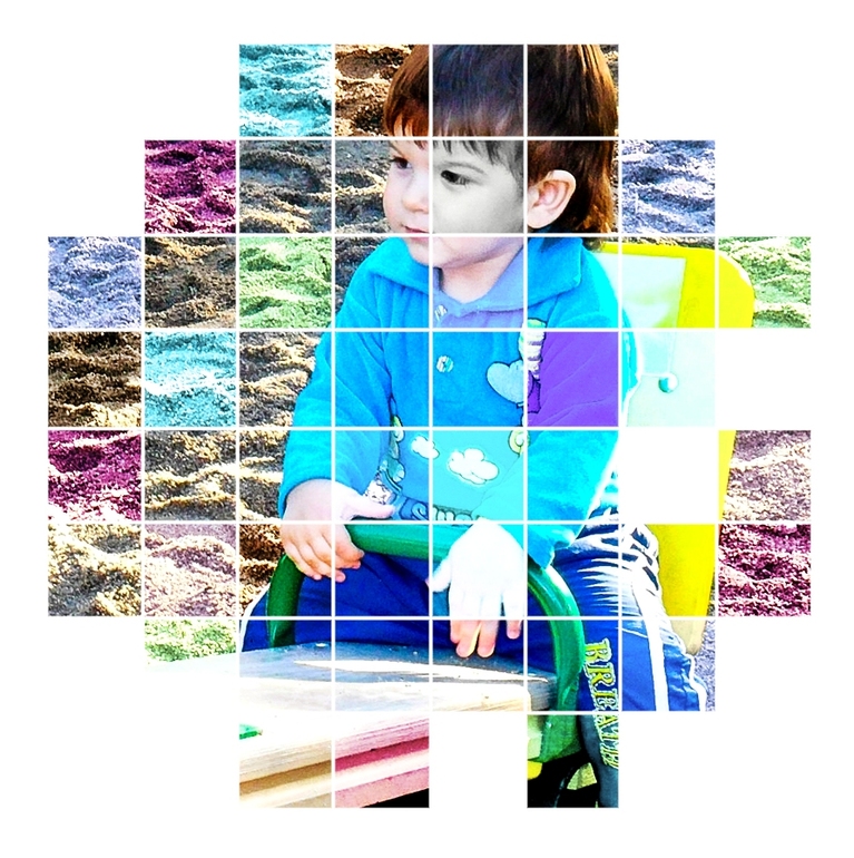 Контрольное задание № 41. Цветная сетка на фотографии