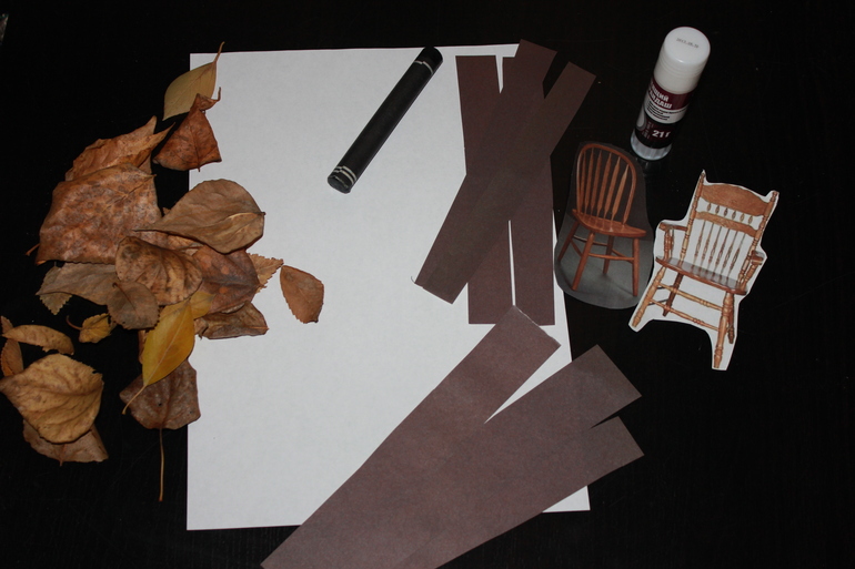 Опавшие листья - репродукция.