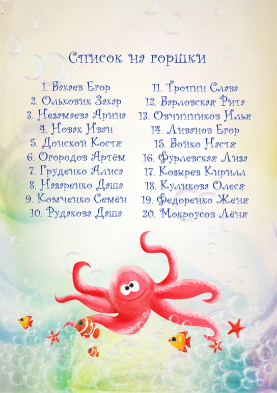 Дали мне на днях задание в детском саду...