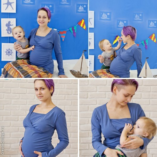 Новинка от MODAMAM - лонгслив для беременных и кормящих