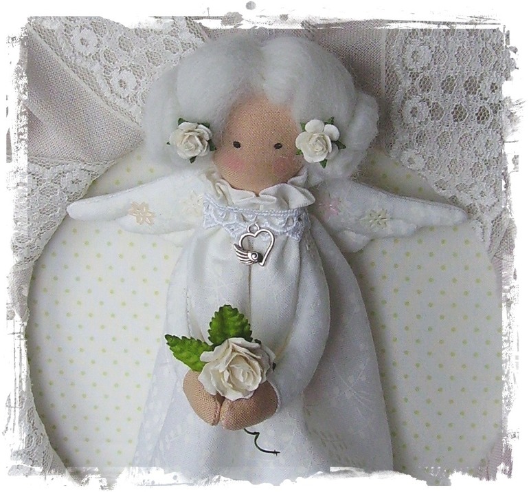 Ангел "Снежная роза"