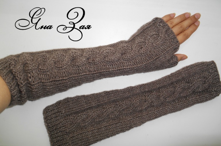 Комплект снуд+митенки! (много фото)