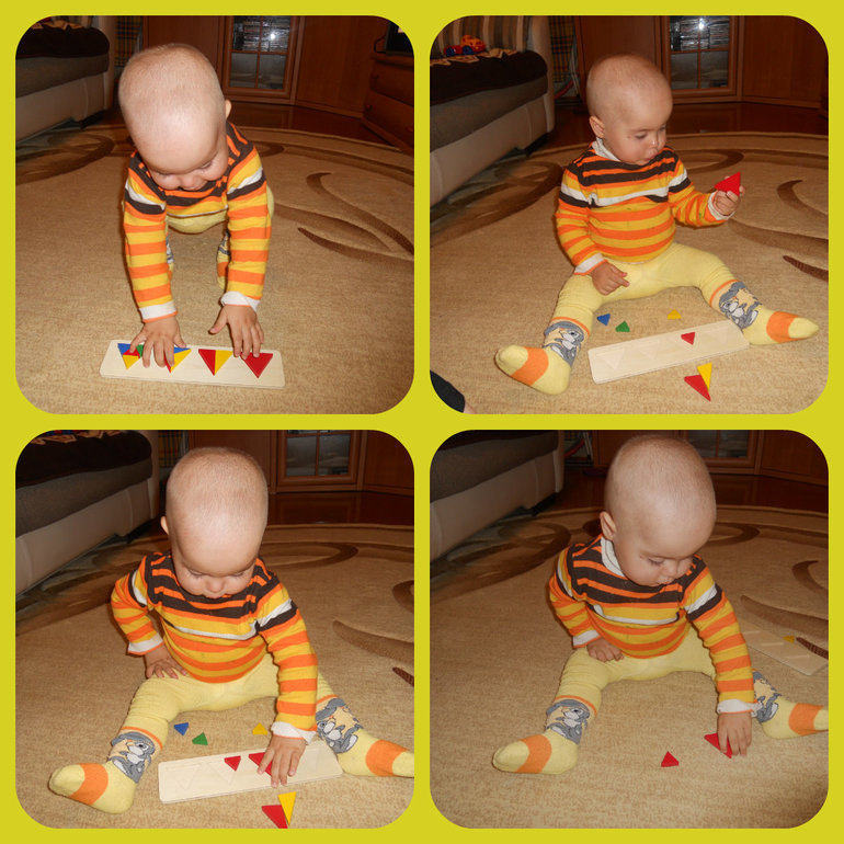 Второй фигурный день - треугольный....