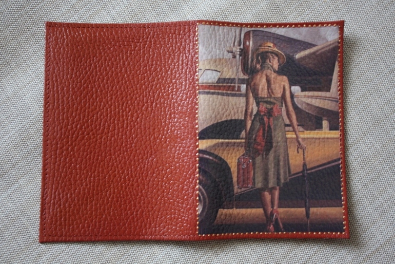 Декупаж на коже...