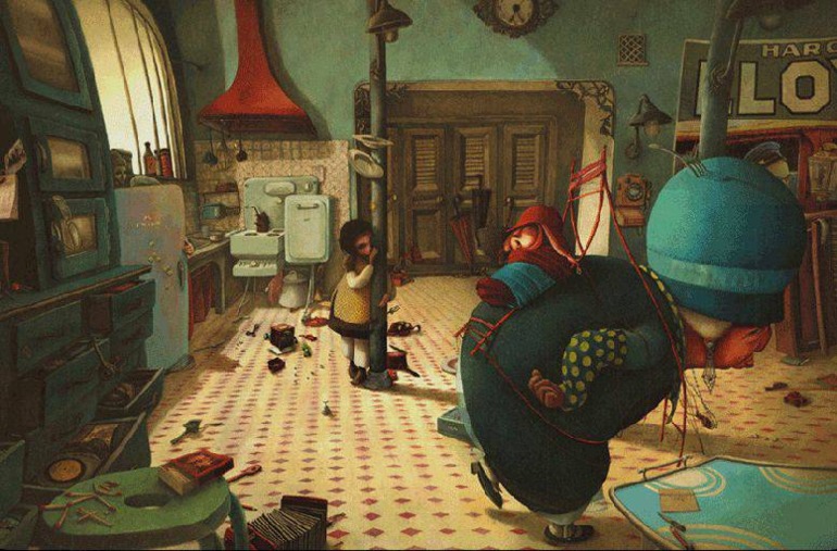 Приехала моя Алиса)