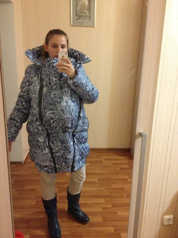 Выгуливаем слингокуртку гретту океан ))