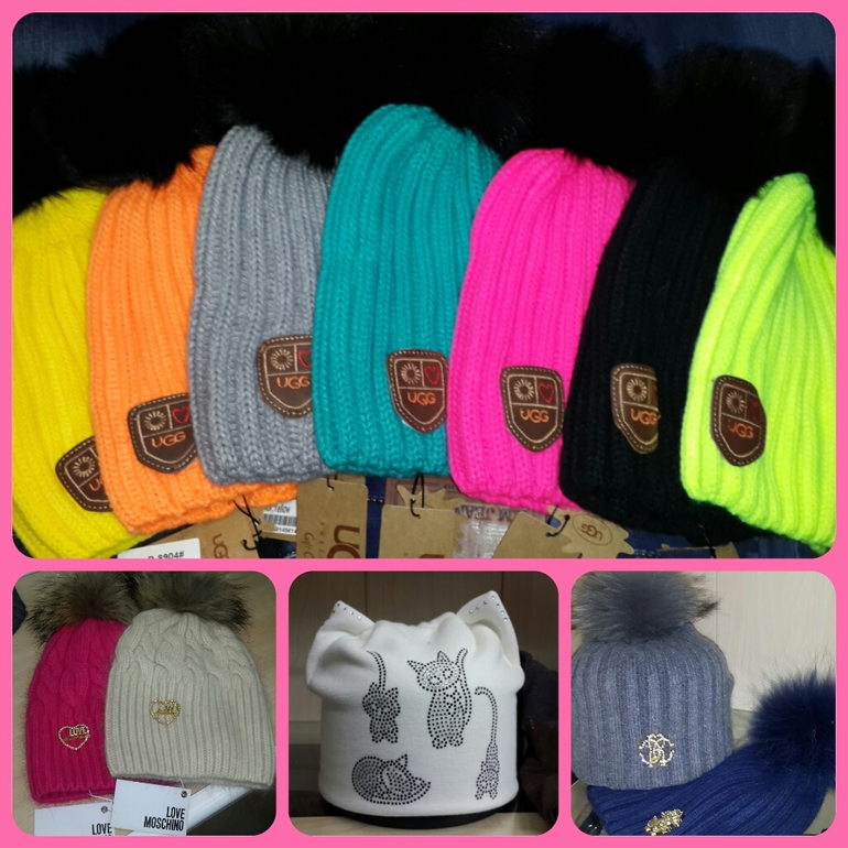 Шапочки БРЭНДОВЫЕ и НЕ ТОЛЬКО!!!!! Все в наличие!!!(Все фото живые)