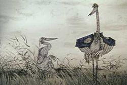 CКАЗКА ПРО ЦАПЛЮ И ЖУРАВЛЯ