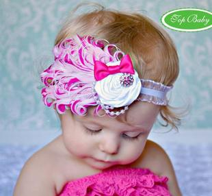 Для самых изысканных модниц!Повязки перьевые со стразами swarowski.