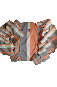 Май-слинг "Капучино/терракота мелк. полосы" новый