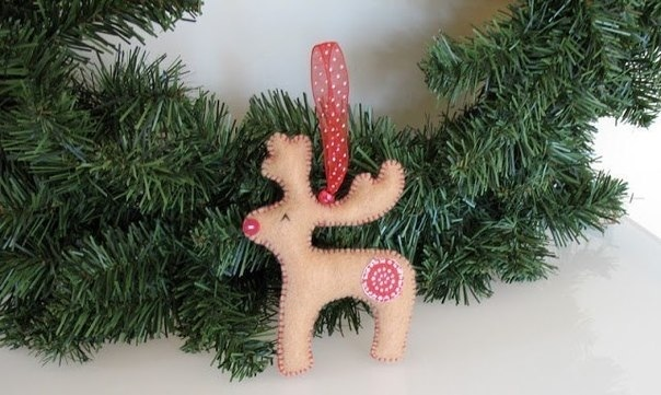 Новогодние игрушки из фетра и не только