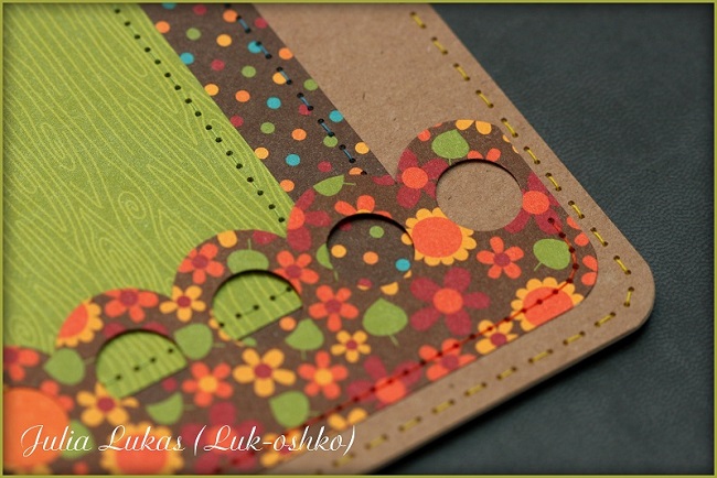 Две работы из осенней бумаги Doodlebug Design