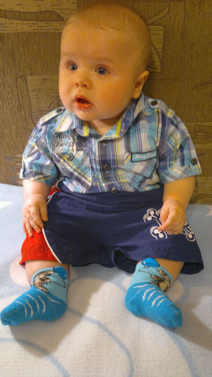 Домашняя фотосессия за 3 дня до 5 мес)))) Сыночек Арсюничка!