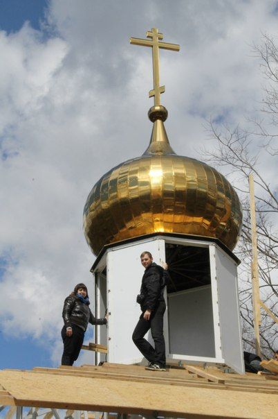 А у нас оказывается строится храм рядом.Храм святой блаженной Матроны Московской