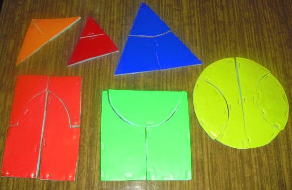 Пазлы из геометрических фигур