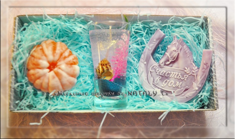 Новые наборы - мыло и свечи))))