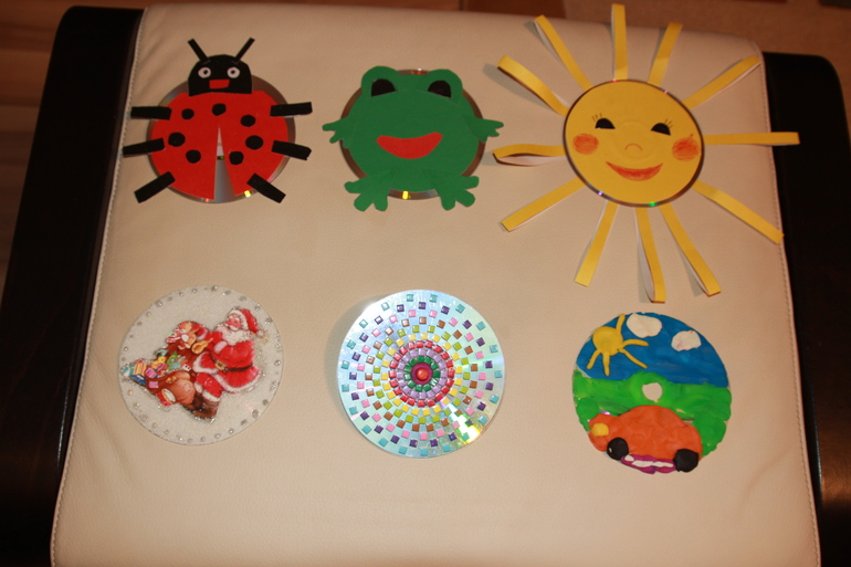 Поделки из старых дисков