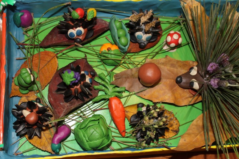 наша первая поделка в садик