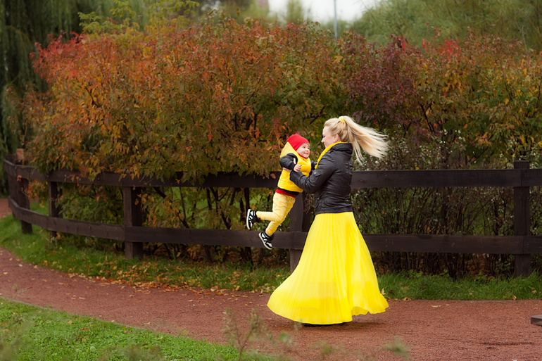 Осень прекрасной Елены и Мишутки