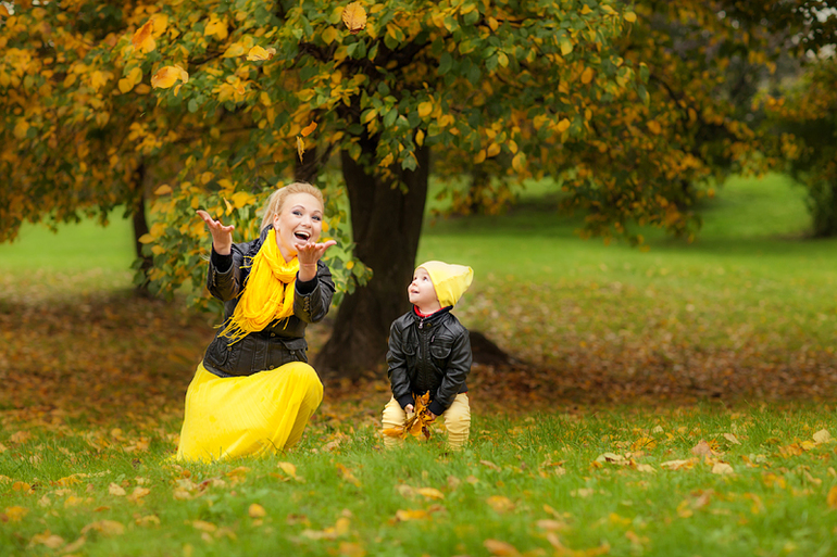 Осень прекрасной Елены и Мишутки