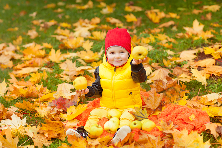 Осень прекрасной Елены и Мишутки
