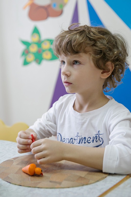 детишки за работой