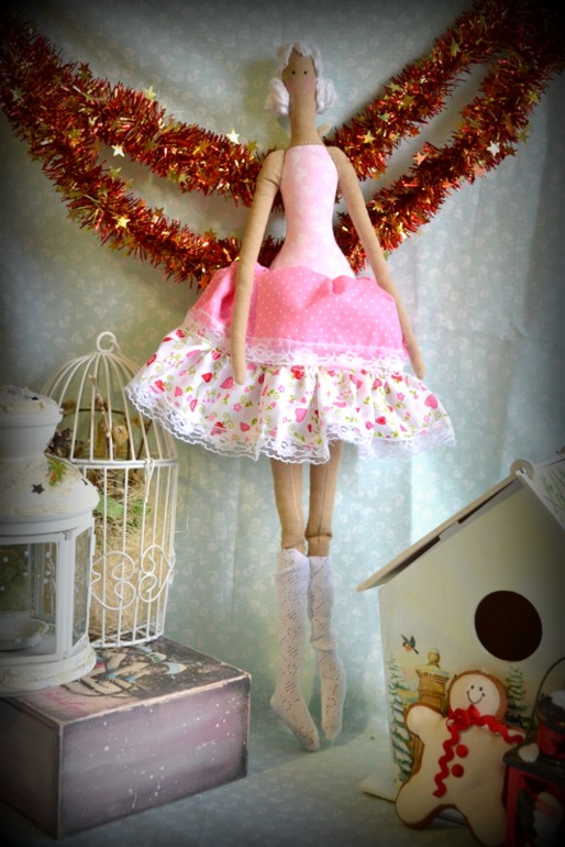 Тильдочка в розовом!