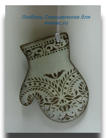 Новогодние подвески. Декупаж.