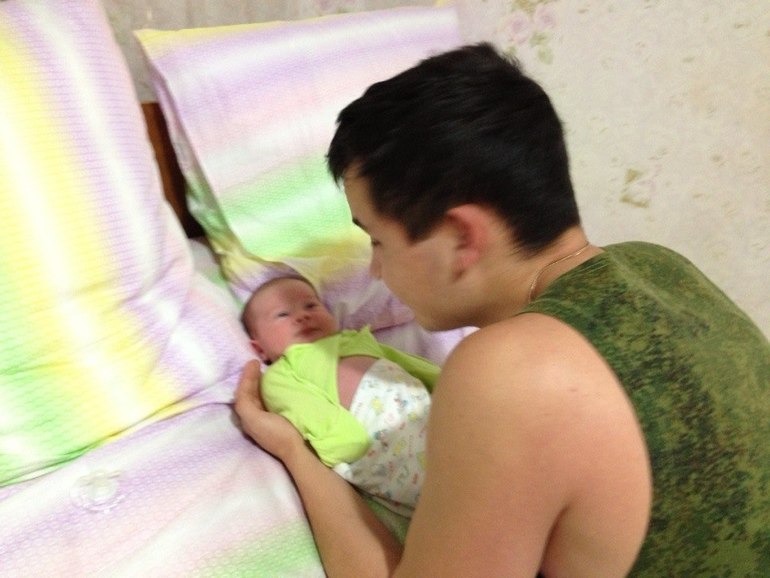 Моему сынуле месяц!