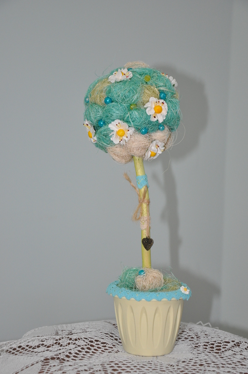 Топиарий в голубых тонах