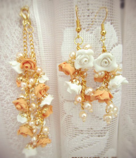 Комплектик с натуральным жемчугом