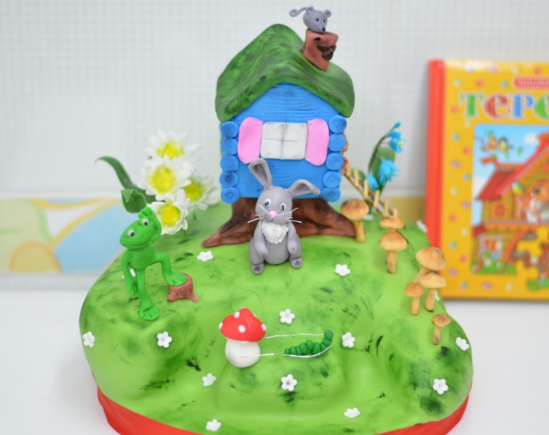 Тортик по мотивам сказки "Теремок"
