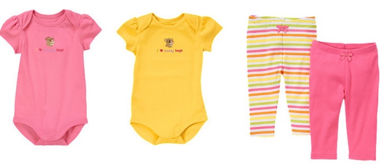 Приданое для новорожденных - Carter's и Gymboree