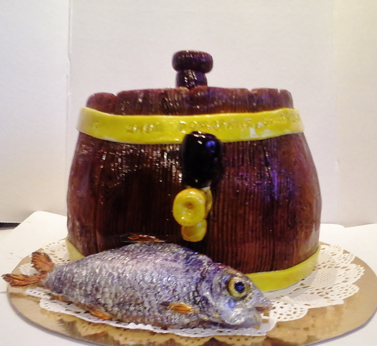 Бочка пива с воблой