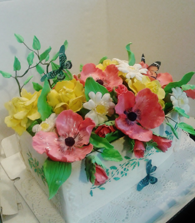 Ящичек с цветами