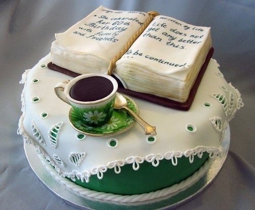 Открытка с книгой с днем рождения