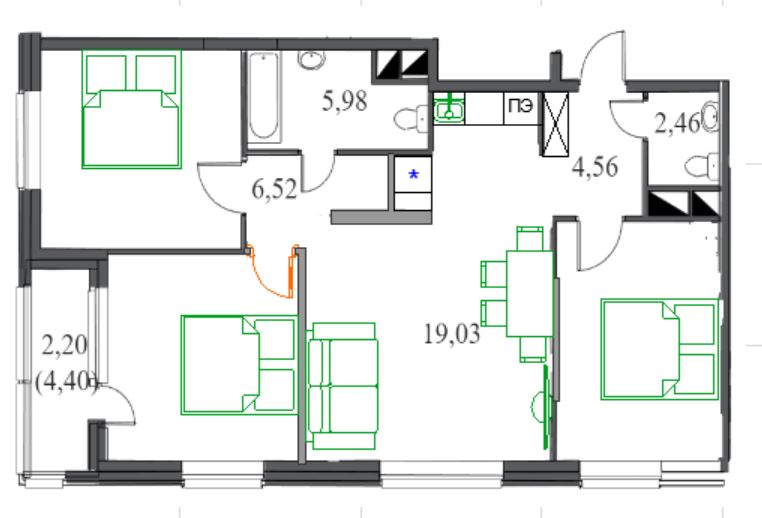 Раздел трехкомнатной квартиры (81 фото)
