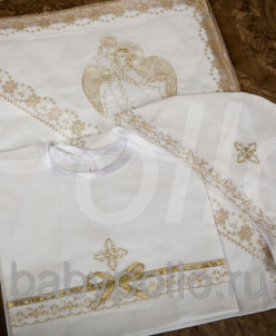 Крестильный для девочки 0-6 и 6-12 мес
