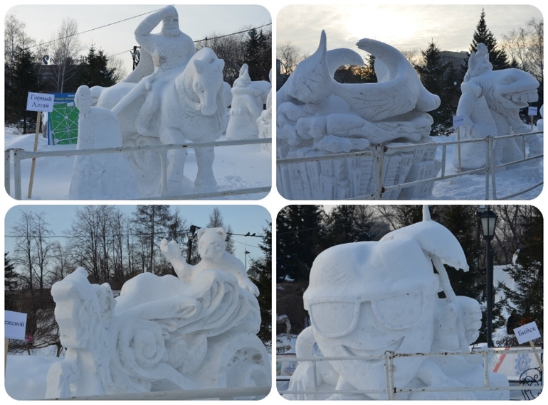 Фестиваль снежных скульптур.