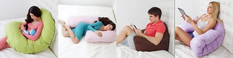 Биологические подушки для беременных, для кормления и всего тела.