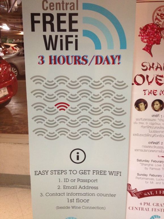 Бесплатный WiFi в ТЦ Сентрал Фестиваль