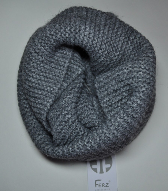 снуд-шарф женский серый