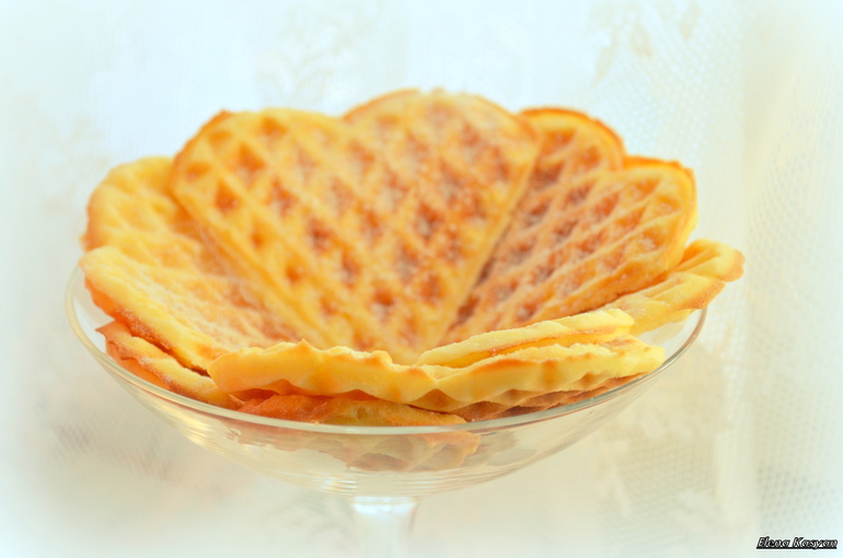 Мягкие венские вафли