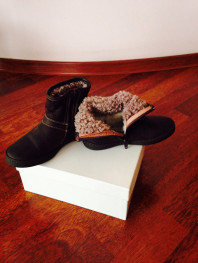 Полусапожки Missouri 28р. Кожа, мех в идеале.