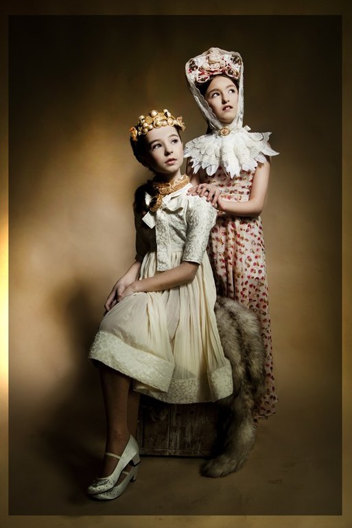 Лера  в  проекте   ROKOkids  . PHOTO: Sasha Sannikova DRESS: Alice LA Neoronova  MUAH: Elena BUONA Yurina